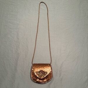 Vintage Star Brand  Brown Sequin Bag